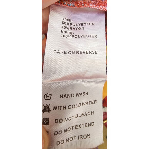 Kamana Abstract Tunic Size Large Boho Hippie Burn Out - Picture 8 of 8